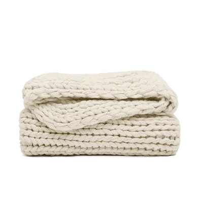 Home Collection Ultra Soft Chunky Knit Throw Blanket