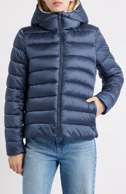 Gretel Faux Shearling Lining Hooded Puffer Jacket